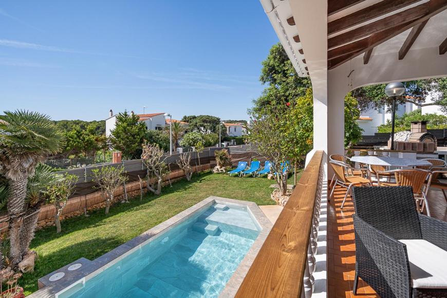 S'Auba Villa Exclusiva Con Piscina Privada De Agua Salada Y Horno De Pizza Es Mercadal Exterior foto