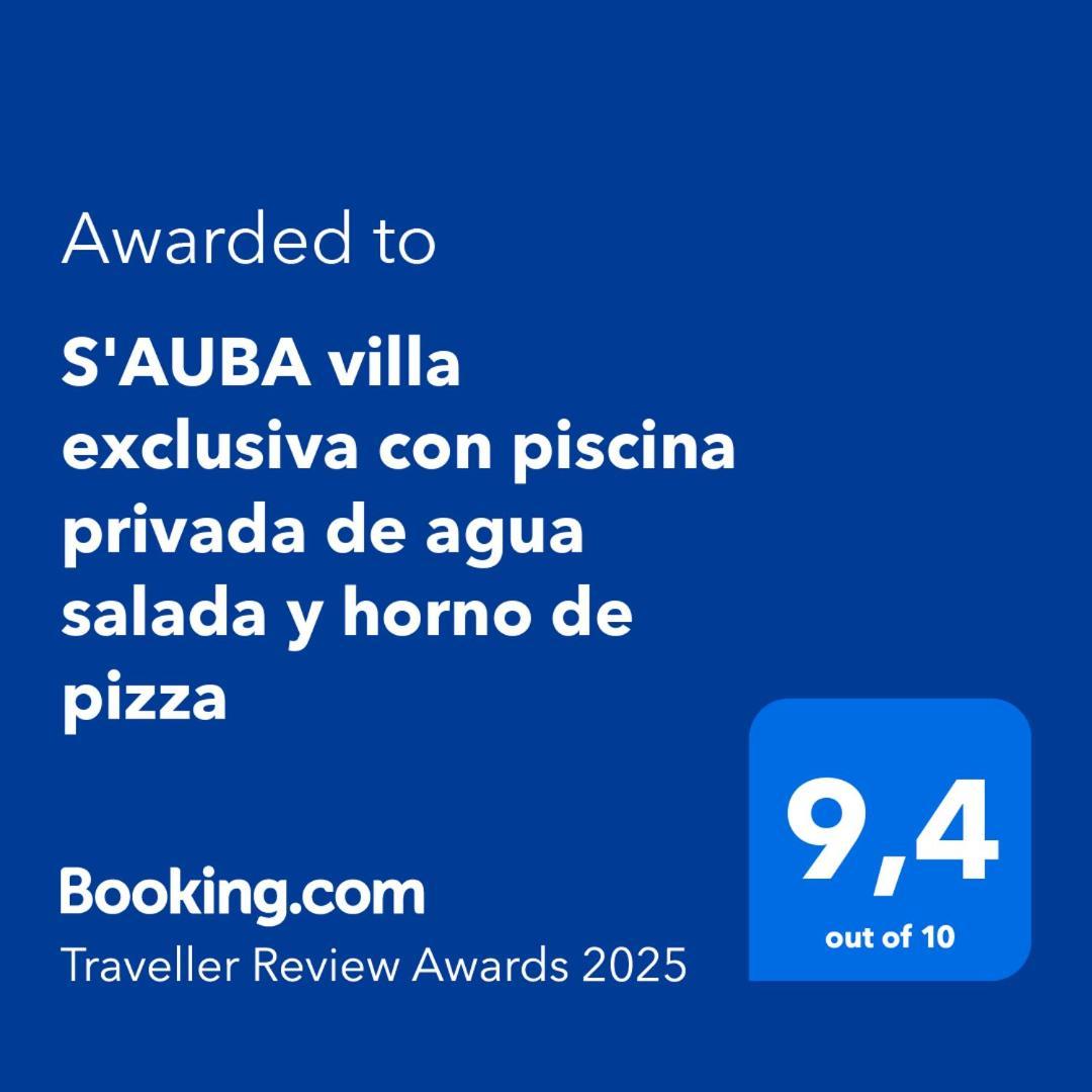 S'Auba Villa Exclusiva Con Piscina Privada De Agua Salada Y Horno De Pizza Es Mercadal Exterior foto